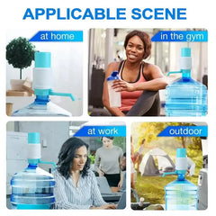Presse à main d'eau potable en bouteille Portable, Tube amovible, distributeur de pompe manuelle innovant à Action sous vide pour usage domestique