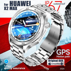 Nouveau GPS montre intelligente femme 1.53 "AMOLED Bluetooth appel fréquence cardiaque sport Fitness Tracker étanche montres intelligentes homme pour Huawei
