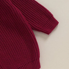 Pull chaud pour nouveau-né garçon et fille de 0 à 18 mois, manteaux, couleur unie, boutons amples, manches longues, tricot, Cardigan, automne