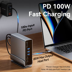 Vention 15 en 1 Station d'accueil USB C 4K HDMI Triple moniteur Hub USB 3.2 10Gbps RJ45 1000M 100W pour Windows PC portable HP MacBook