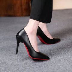 Talons hauts Sexy et à la mode pour femmes, talons hauts fins noirs à bouche peu profonde pour femmes, tailles 34 à 43, printemps et automne 2024