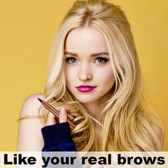 Crayon à sourcils liquide imperméable à l'eau, maquillage longue durée, cosmétique, crayon à sourcils à microlames, 4 points