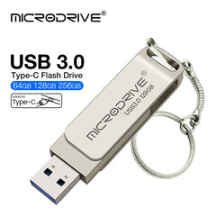 Clé USB C Type C USB3.0 64 Go 128 Go 256 Go pour smartphone Huawei et Andriods