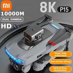 Xiaomi P15 Drone 4K caméra professionnelle 8K GPS HD photographie aérienne double caméra omnidirectionnelle évitement d'obstacles Drone