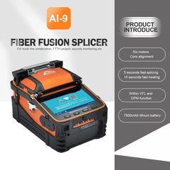 Signalfire AI-9 AI-6Ap Machine d'épissure de Fusion 6 moteur 5S machine d'épissage avec kits d'outils de compteur de puissance optique VFL CE livraison gratuite