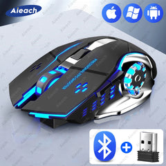 AIEAménagement-Souris sans fil aste pour ordinateur, tablette, souris de jeu Bluetooth, rétroéclairage ergonomique, accessoires pour ordinateur portable