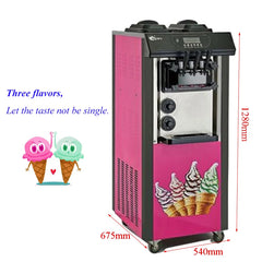 Machine à crème glacée molle commerciale de grande capacité, fabrication de crème glacée sucrée