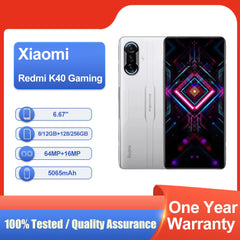 Xiaomi Redmi K40 Gaming 5G smartphone 64MP caméra mondiale rom Mediatek empreinte digitale 5065mAh téléphone utilisé