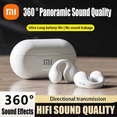Xiaomi T7500 Bluetooth écouteurs Conduction osseuse sans fil Hifi stéréo sport étanche écouteur avec Microphone pour jeu musique