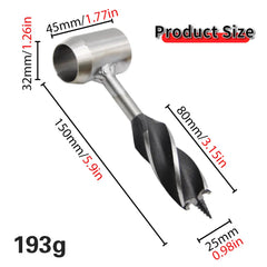 Forets de charpentier en plein air pour Camping, outils de survie, trous de perçage, accessoires pour couper le bois, Forets de Support à quatre lames