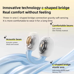 Casque sans fil Fone Bluetooth casque avec micro mains libres suppression du bruit écouteurs Clip oreille musique sport jeu bouchon d'oreille