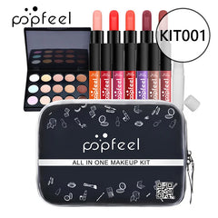 POPFEEL maquillage Kit complet femme maquillage ensemble ombre à paupières fard à paupières Palette brillant à lèvres Mascara Eyeliner pinceaux sac maquillage pour les femmes