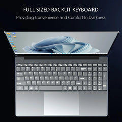 QMDZ-Ordinateur portable de jeu à bordure étroite, Intel Celeron N5095, Netbook professionnel, Windows 10 11, écran IPS 15.6 pouces, 16 Go de RAM, 256 Go, 1 To SSD