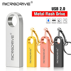 Clé USB étanche, 4 go, 8 go, 16 go, 32 go, 64 go, clé USB en métal, carte mémoire, disque u avec porte-clés