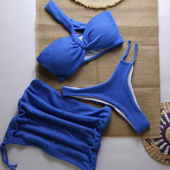 Sexy 3 pièces Micro Bikini 2025 femmes maillot de bain maillot de bain pour femme string Bikinis ensemble brésilien vêtements de plage maillot de bain Biquini