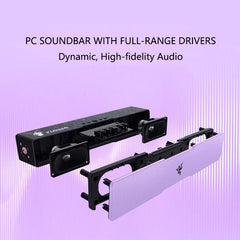 Razer PC barre de son de jeu Sanrio Kuromi édition Bluetooth stéréo rvb ordinateur portable téléphone portable tablettes ordinateur haut-parleurs de cinéma maison