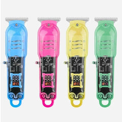 Tondeuses à cheveux professionnelles transparentes pour hommes, machine à couper les cheveux aste, tondeuses électriques, rasoir