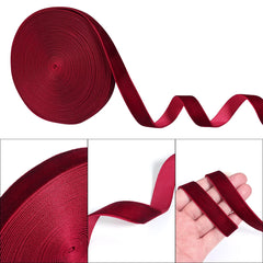 Ruban en velours 5-10yards 6/10/15/25/32mm, décoration de fête de mariage, ruban fait à la main, emballage cadeau, nœud papillon pour cheveux, ruban de noël à faire soi-même