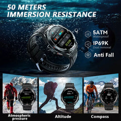 2025 nouveau pour HUAWE Original GPS SmartWatch Ultra 466*466 HD AMOLED affichage sport boussole BT appel IP69 étanche Bracelet intelligent