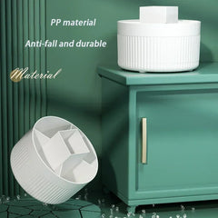 360 ° Boîte de rangement de maquillage rotative, organisateur de maquillage de bureau, porte-brosse cosmétique, rouge à lèvres, porte-crayon à sourcils, conteneur de bijoux