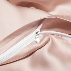 VEV-ESTHETE-Parure de Lit Rose Pur 100%, Ensemble de Literie Solide, Juste de Document athlon, Taie d'Oreiller, Drap de Lit, Juste de Couette, Double King Queen