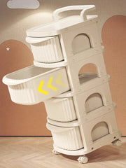Tiroirs de rangement multicouches, chariot organisateur de chambre à coucher avec roulettes, étagère de rangement pour bébé, supports amovibles pour la maison