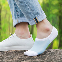 5 paires de chaussettes bateau pour hommes, antidérapantes, en Silicone, invisibles, en coton, respirantes, pantoufles d'été