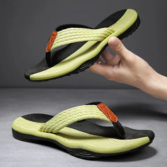 Pantoufles d'été pour hommes, tongs de marque à la mode, chaussures d'extérieur confortables et décontractées, sandales de plage antidérapantes, 6 couleurs