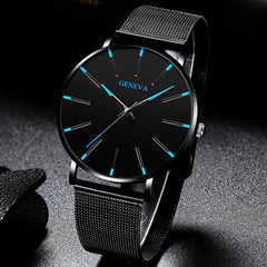 2024 nouvelles montres de mode pour hommes de luxe Ultra mince en acier inoxydable bracelet en maille montre à Quartz or Rose hommes montre cadeaux Reloj Hombre