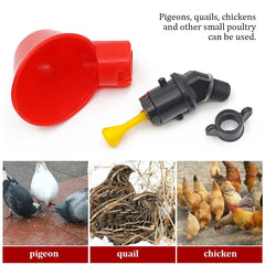 6-36 pièces poulet caille suspendus tasses d'eau mamelon bol à boire oiseaux mangeoire à eau bol abreuvoir tasse pour jardin automatique volaille
