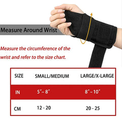 Support de bracelet de poignet à Compression réglable, pour la récupération des entorses, attelle de poignet, traitement des douleurs articulaires, stabilisateur pour l'arthrite