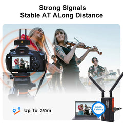 Extension sans fil 250M 5.8Ghz, transmetteur et récepteur HDMI sans fil pour appareil photo DSLR, ordinateur portable, moniteur TV