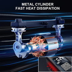 Pompe à Air électrique pour voiture, gonflage rapide, 6000mAh, Portable, sans fil, gonfleur de pneus, 120PSI, compresseur d'air, moto, vélo