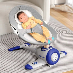 Chaise à bascule électrique de dessin animé pour bébé, chaise apaisante de musique Bluetooth pour bébé, berceau de couchage pour bébé, berceau électrique pour nouveau-né