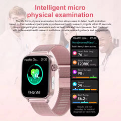 2025New moniteur de santé montre intelligente femmes analyse ECG pression artérielle piste Menstruelle appel BT 1.39 pouces écran Smartwatch dames