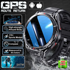 2025 nouveau pour HUAWE Original GPS SmartWatch Ultra 466*466 HD AMOLED affichage sport boussole BT appel IP69 étanche Bracelet intelligent