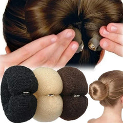 Rouleau magique mousse éponge facile grand anneau femmes mode cheveux chignon fabricant beignet outils de coiffure coiffure cheveux accessoires pour les filles