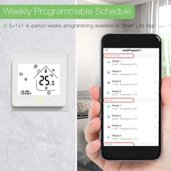 ZigBee Thermostat intelligent régulateur de température Hub requis eau/chauffage électrique au sol chaudière à eau/gaz avec Alexa Google Home
