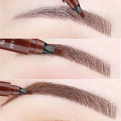 Crayon à sourcils 4 points Maquillajes Para Mujer, liquide imperméable, maquillage longue durée, cosmétique, Microblade