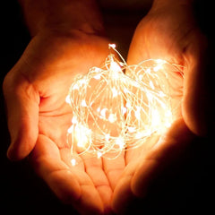 Guirlande lumineuse LED USB 10/20/30M, fil de cuivre et d'argent, guirlande lumineuse féerique étanche pour noël, décoration de fête de mariage