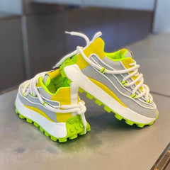 Chaussures de papa en maille respirante, dernières chaussures de sport polyvalentes et décontractées avec semelles épaisses et hauteur élevée pour chaussures de course pour hommes, 2024