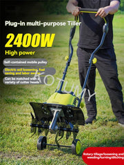 Scarificateur électrique, Micro-motoculteur, Machine de labour des terres, cultivateur de creuser des terres domestiques, motoculteur rotatif agricole 220V