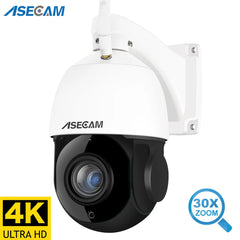 8MP 4K PTZ camera exterieur sans fil humain AI suivi automatique 30x Zoom camera video surveillance POE Onvif P2P Audio domicile Camhi