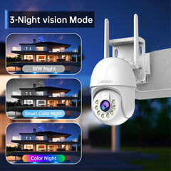 Lenovo 5MP caméra intelligente Wifi PTZ extérieure 5x Zoom numérique suivi automatique ONVIF CCTV caméra IP sécurité caméra de Surveillance vidéo