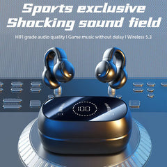 Écouteurs sans fil Bluetooth à Conduction osseuse, haute qualité, réduction du bruit, pour sport et jeu, adaptés à Xiaomi Iphone