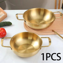 Marmite polyvalente en acier inoxydable, pot de ramen coréen, casserole polyvalente, pot à soupe kimchi, pot de camping instantané