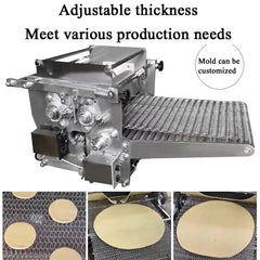 Machine à tortilla mexicaine industrielle entièrement automatique, presse à farine de maïs, produit de grains de pain, Machine Taco Roti pour la Production de tortillas