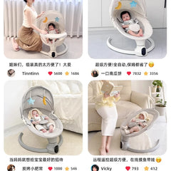 Balançoire pliable pour bébés, chaise à bascule électrique, lit à bascule, berceau électrique pour bébé, prendre bébé pour dormir, libérez vos mains