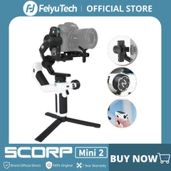 FeiyuModule SCORP Mini 2 pour caméra sans miroir, stabilisateur 3 axes pour Sony/GoPro/iPhone, suivi AI