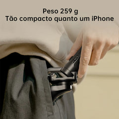 Hohem-iSteady Kit de recrutement Smartphone GimRh, Stabilisateur de détermination à 3 axes, Perche à selfie pour téléphone, Trépied avec lumière de remplissage magnétique, Séance vidéo